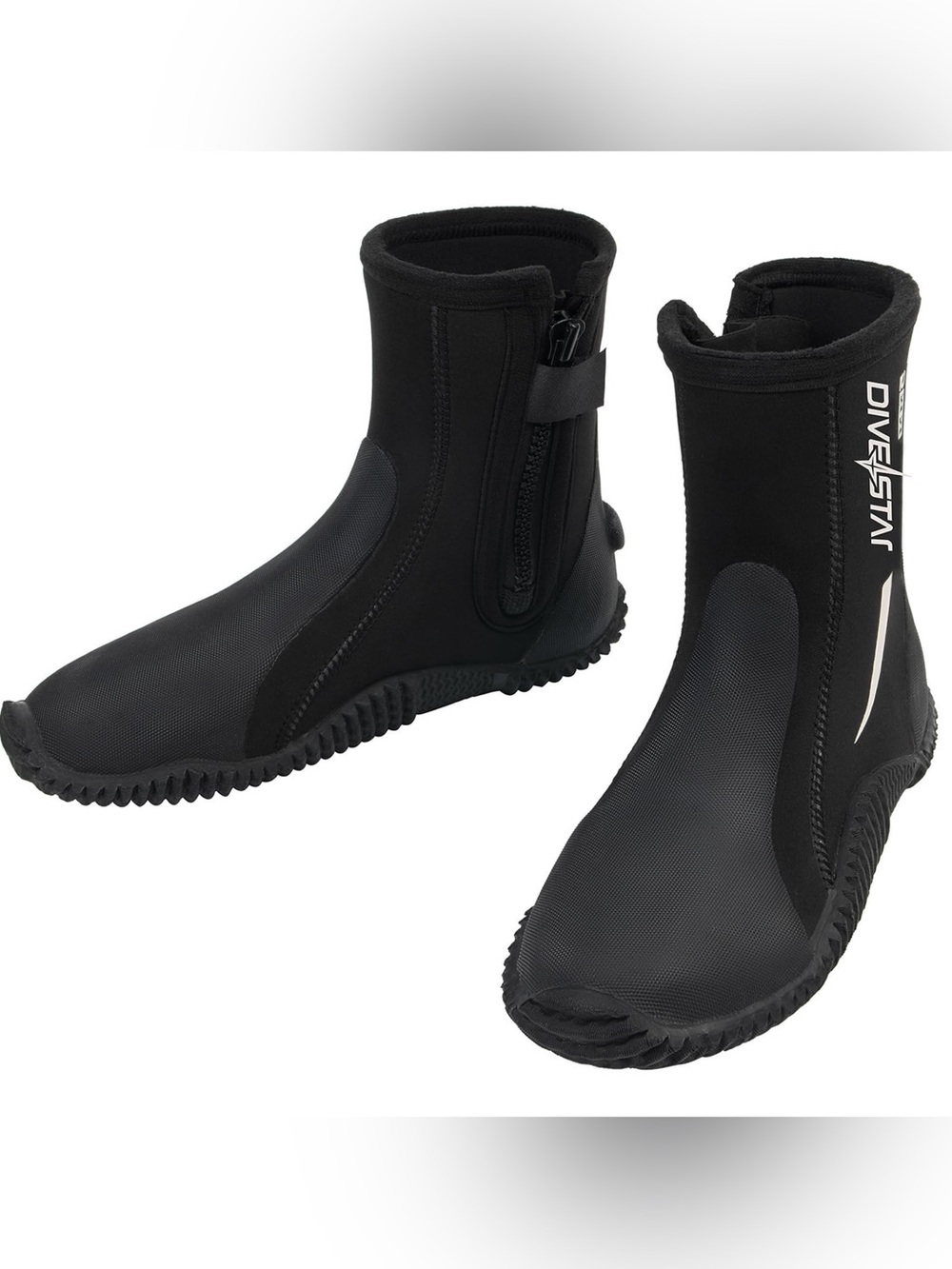 Women’s 5mm Neoprene Dive Boots Black Size 5